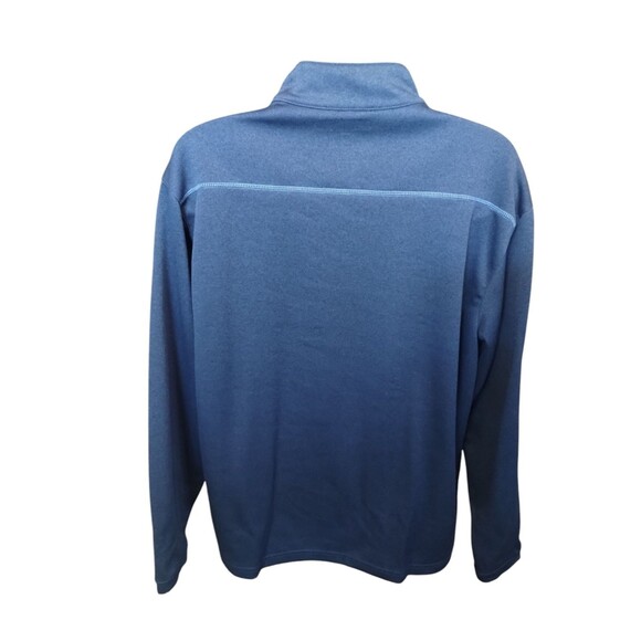 Pebble Beach Men’s LS 1/4 Zip Performance Pullover Blue Polyester XL - Picture 4 of 7